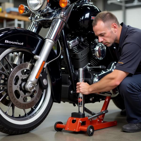 Lever une Harley Davidson en toute sécurité