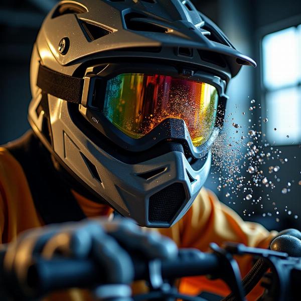 Lunettes de moto cross résistantes aux impacts et aux projections