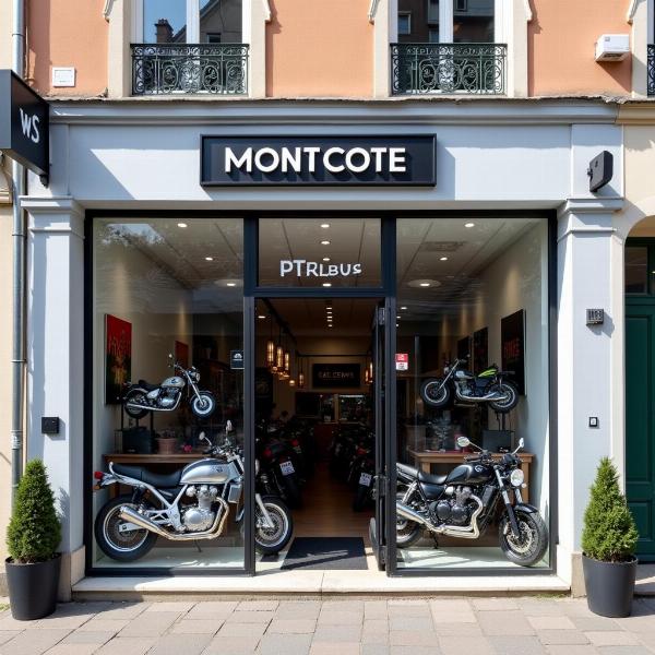 Façade d'un magasin de motos moderne et accueillant à Béthune