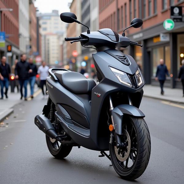 Moto électrique en ville