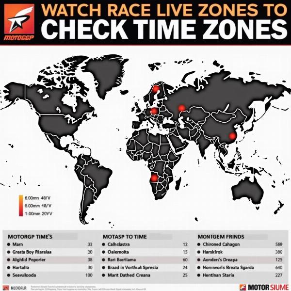 Moto GP Fuseaux Horaires