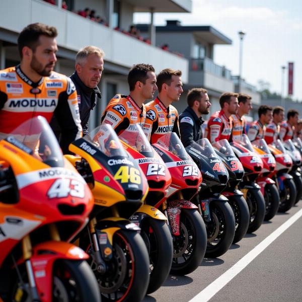 Stratégie des pilotes sur la grille de départ MotoGP