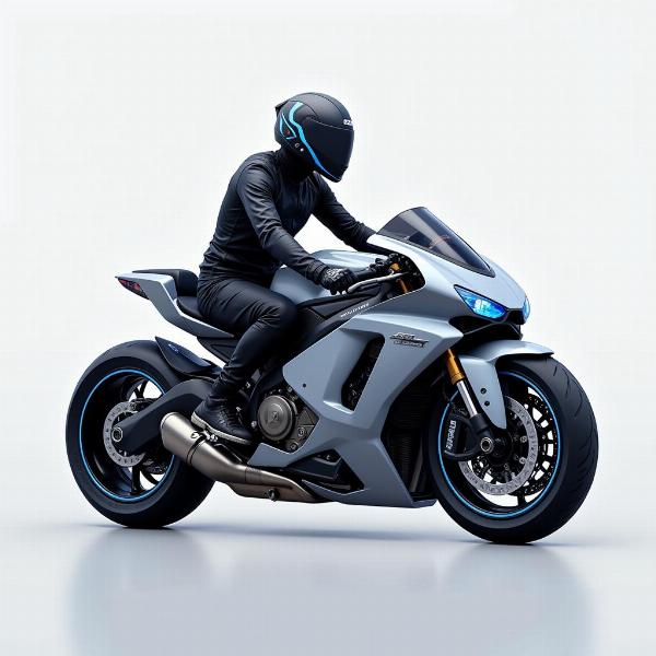 Design futuriste de la Moto Leo Mattei 2024