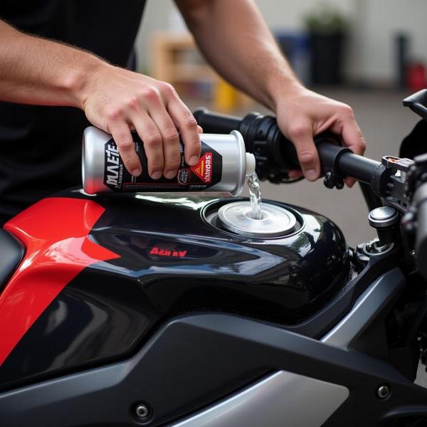 Utilisation de Motul Boost and Clean Moto