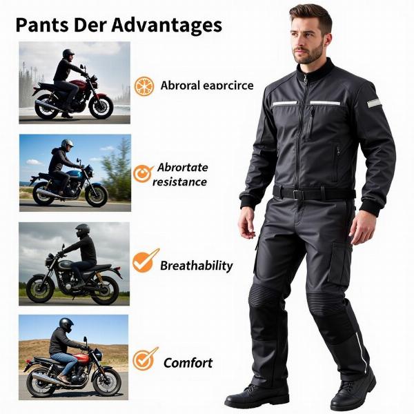 Avantages du pantalon textile moto homme