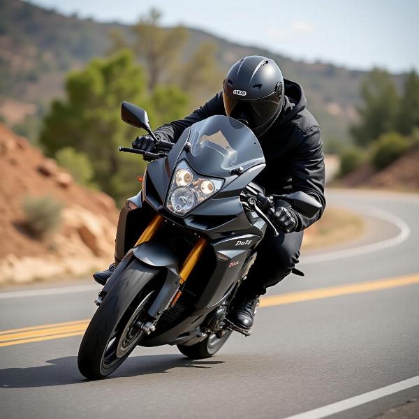 Performance des pneus Dafy moto sur route sèche