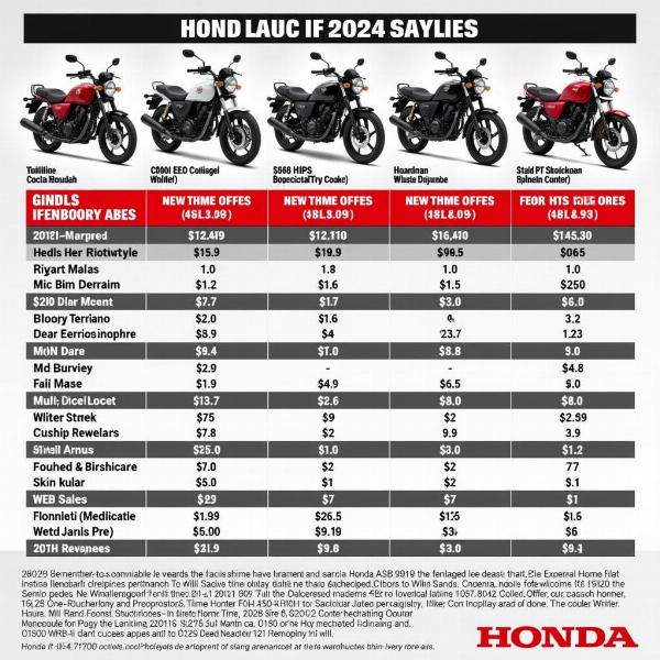 Prix des nouveautés moto Honda 2024: Comparez les tarifs et trouvez la meilleure offre pour votre nouvelle Honda.