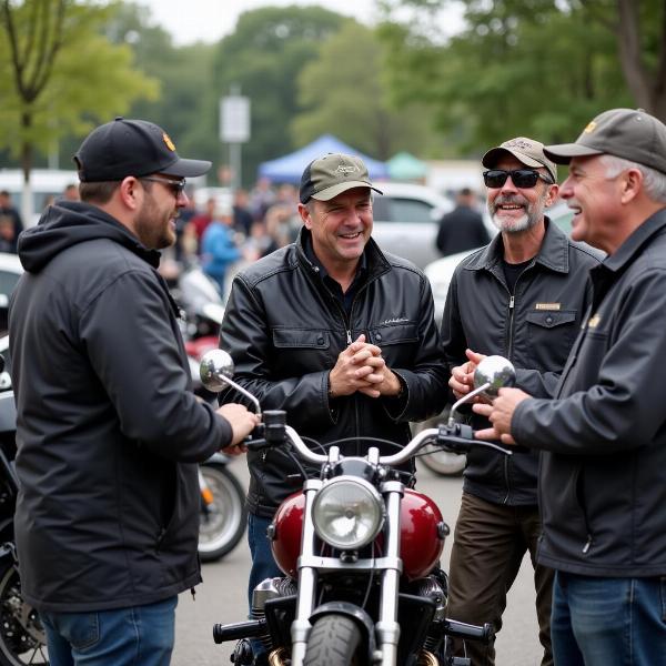 Rencontre entre passionnés aux puces moto 2023