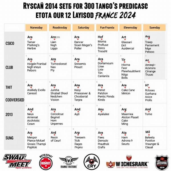 Calendrier des Puces Moto 2024