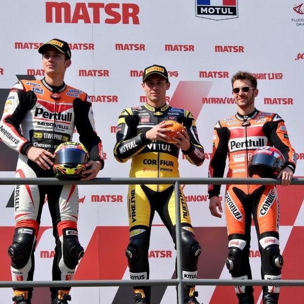 Podium MotoGP Catalogne