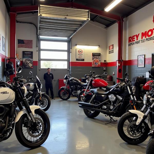 Atelier de réparation chez Rey Moto à Pont-Saint-Esprit