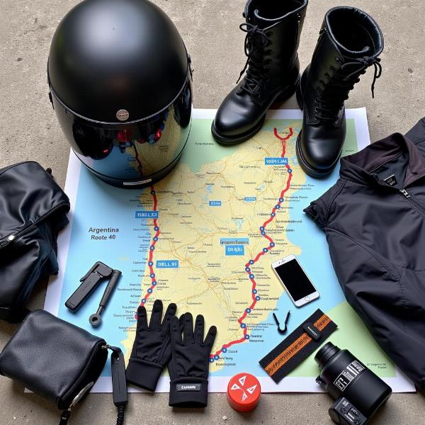 Equipement moto Route 40 Argentine