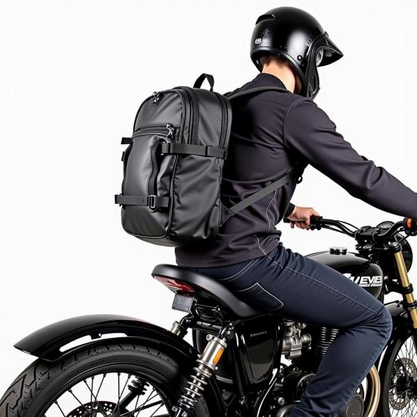 Ajustement d'un sac à dos moto