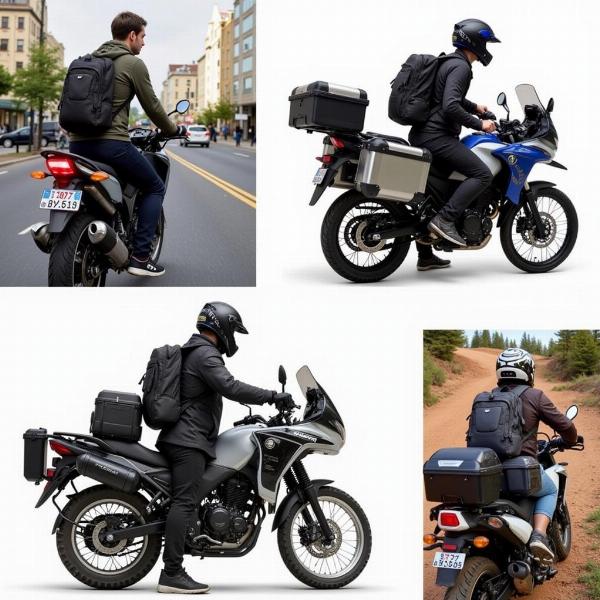 Sacs à dos moto pour différents usages