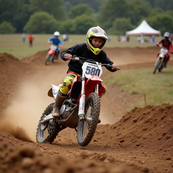 Pratique du motocross sur terrain pour débutants