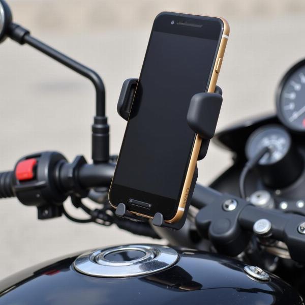 Support téléphone guidon moto