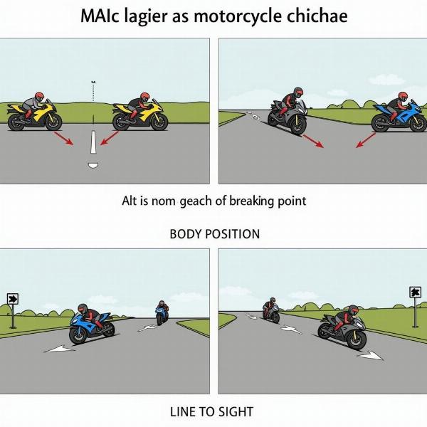 Technique pour négocier une chicane à moto