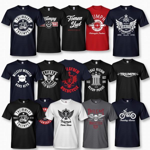 Tee shirt Triumph moto - Collection moderne