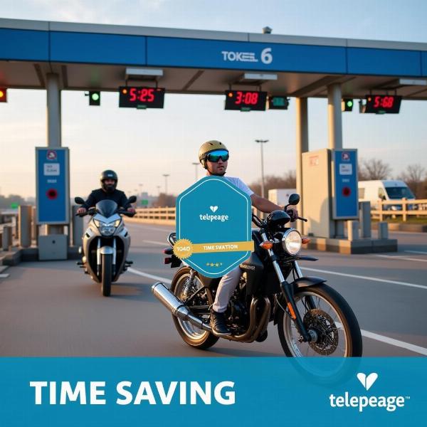 Gain de temps avec le télépéage pour moto