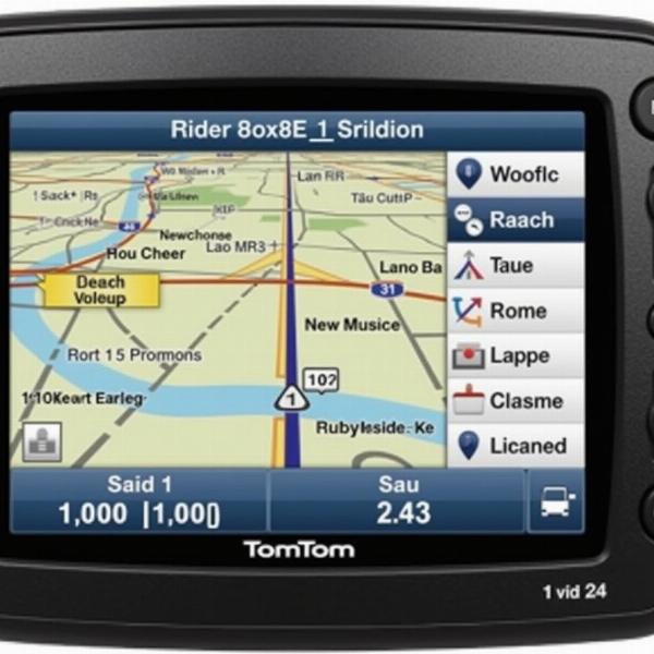 Interface utilisateur intuitive du TomTom Rider