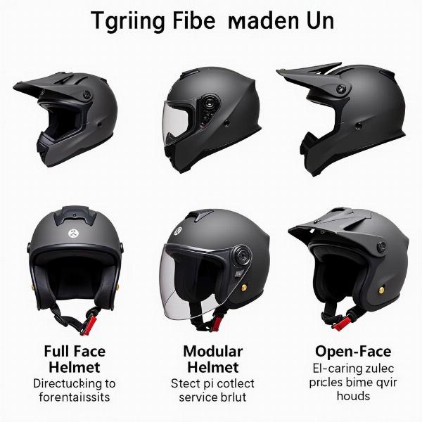 Types de casques moto en carbone: intégral, modulable, jet