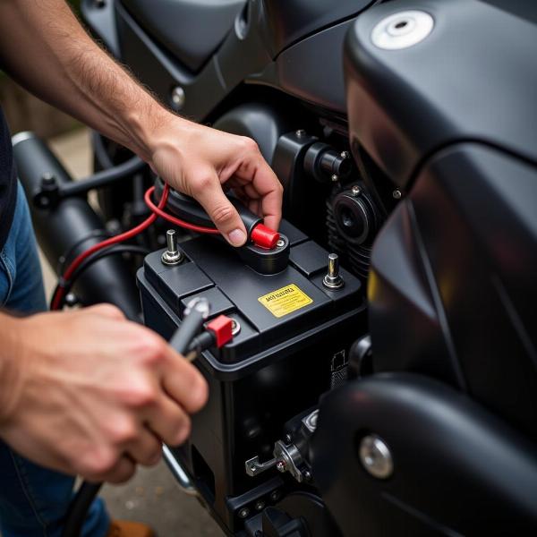 Vérifier la batterie d'une moto qui n'a pas tourné depuis longtemps