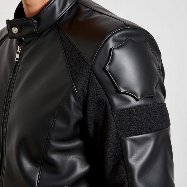 Veste en cuir de protection moto