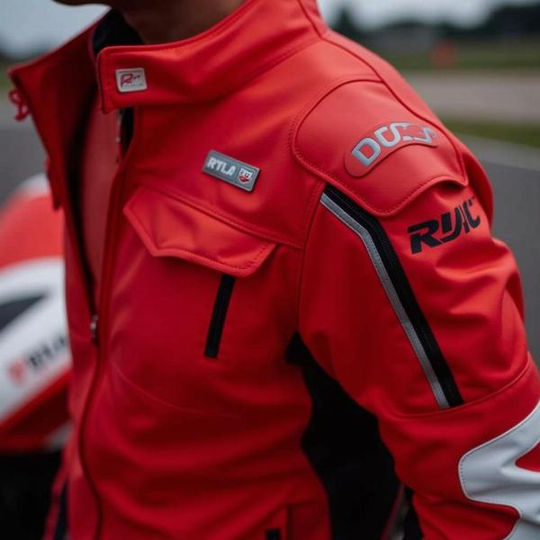 Veste Ducati Corse rouge pour la piste