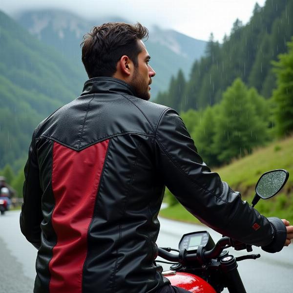 Veste étanche moto pour homme