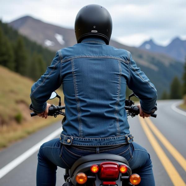 Veste en jean moto confortable