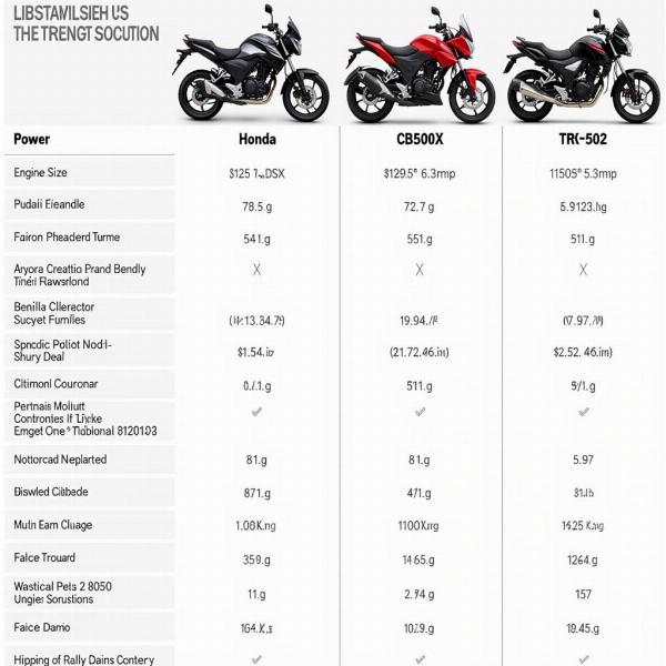 Comparaison Voge 525 DSX et concurrentes