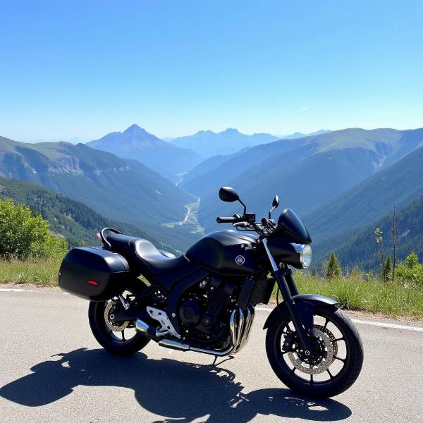 Yamaha Tracer en Montagne