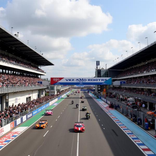 Circuit Bugatti pendant les 24h du Mans Moto 2025