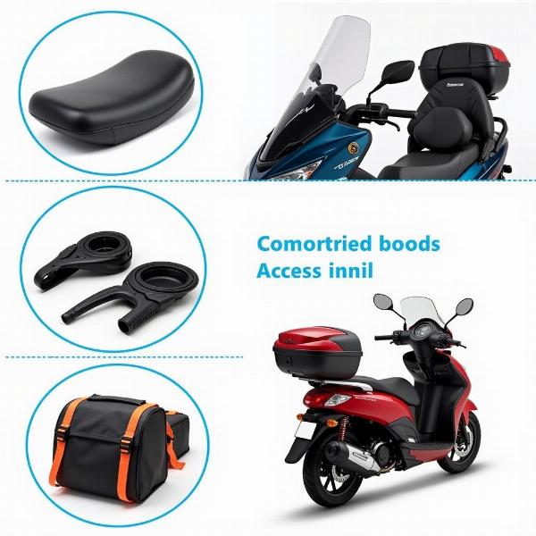 Accessoires pour améliorer le confort sur une moto 50cc