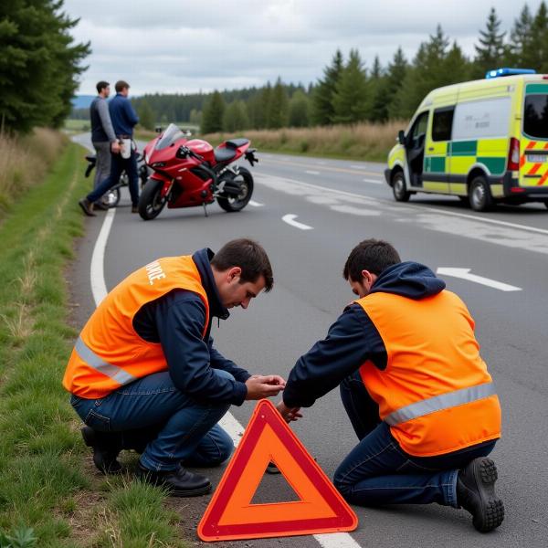 Secourir après un accident de moto au Cannet