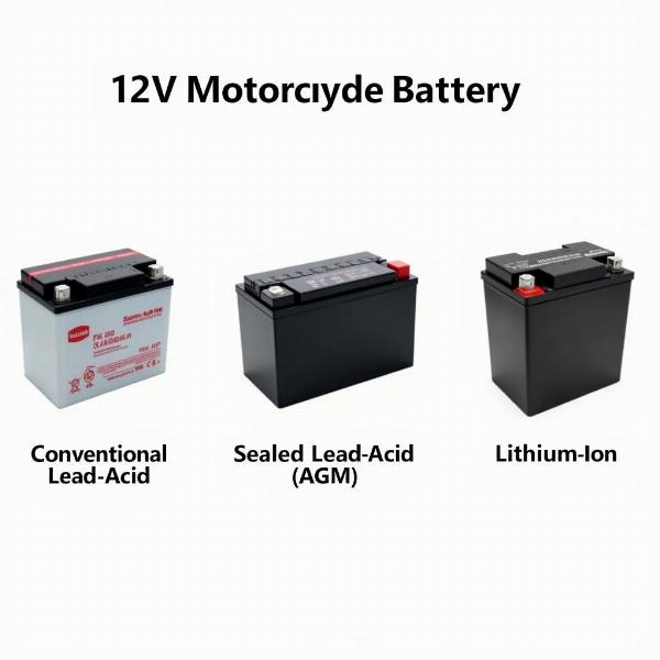 Types de batteries moto 12V