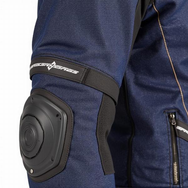 Blouson jean moto avec protections renforcées