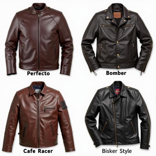 Différents styles de blouson moto homme cuir vintage