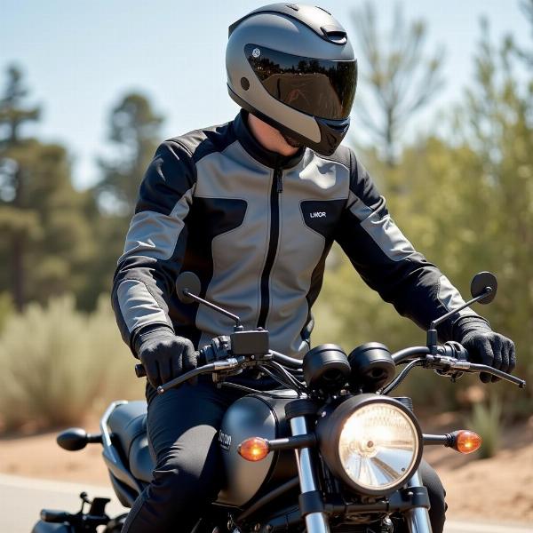 Blouson moto hybride pour l'été