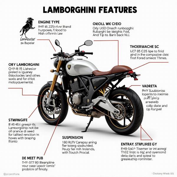 Caractéristiques d'une hypothétique Lambo moto