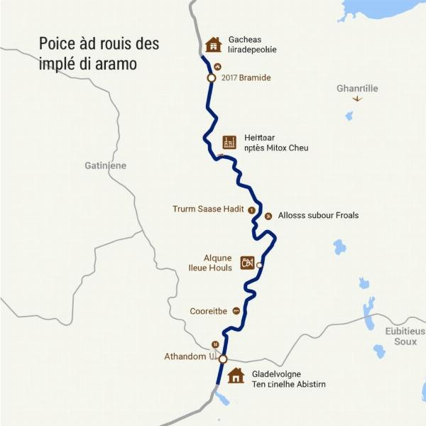 Carte de la Route des Grandes Alpes avec les étapes et les hébergements