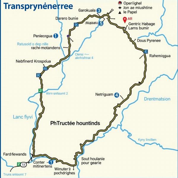 Carte Transpyrénéenne Moto Itinéraire