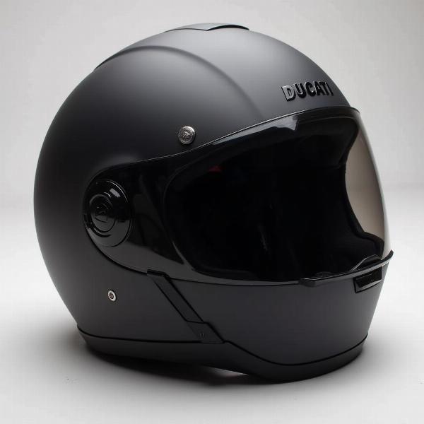 Casque Ducati noir mat urbain