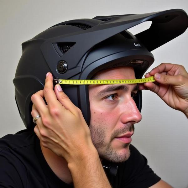 Mesurer la Taille d'un Casque Moto Cross Monster