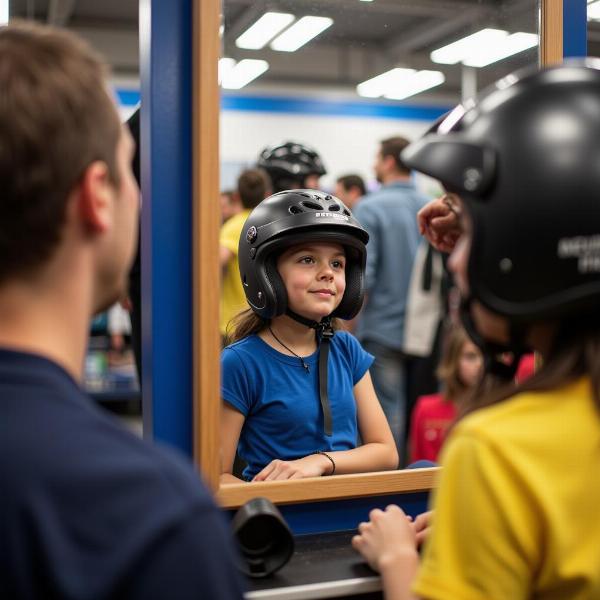 Choisir la taille du casque moto enfant Décathlon