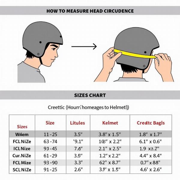 Guide des tailles pour casque moto chez Norauto