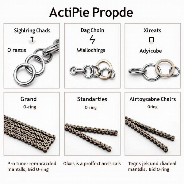 Types de chaînes moto 520