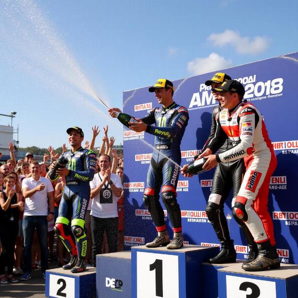 Podium du Championnat du Monde de Vitesse Moto 2023