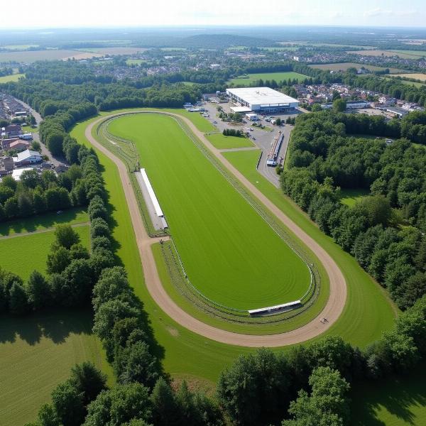 Vue aérienne du circuit de La Ferté Gaucher