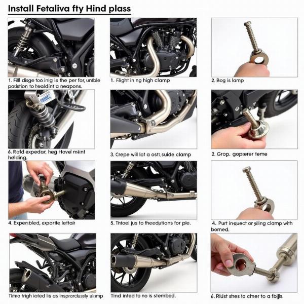 Installer correctement un collier d'échappement moto